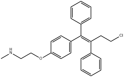 N-데스메틸토레미펜 구조식 이미지