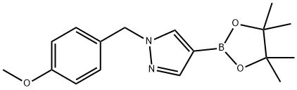 1-(4-Methoxybenzyl)-4-(4,4,5,5-tetraMethyl-1,3,2-dioxaborolan-2-yl)-1H-pyrazole 구조식 이미지