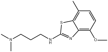 N'-(4-Methoxy-7-methyl-1,3-benzothiazol-2-yl)-N,N-dimethylpropane-1,3-diamine 구조식 이미지