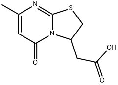(7-Methyl-5-oxo-2,3-dihydro-5H-[1,3]thiazolo[3,2-a]pyrimidin-3-yl)acetic acid Structure