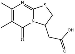 (6,7-Dimethyl-5-oxo-2,3-dihydro-5H-[1,3]thiazolo[3,2-a]pyrimidin-3-yl)acetic acid Structure