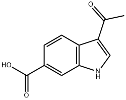 3-Acetyl-1H-indole-6-carboxylic acid Structure