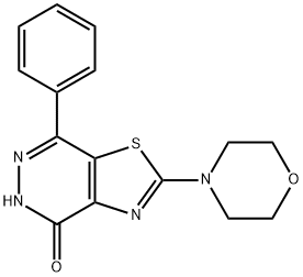 2-Morpholin-4-yl-7-phenyl[1,3]thiazolo[4,5-d]pyridazin-4(5H)-one Structure
