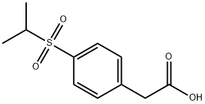 [4-(Isopropylsulfonyl)phenyl]acetic acid 구조식 이미지