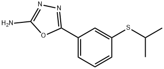 5-[3-(isopropylthio)phenyl]-1,3,4-oxadiazol-2-amine Structure