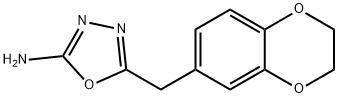 5-(2,3-dihydro-1,4-benzodioxin-6-ylmethyl)-1,3,4-oxadiazol-2-amine Structure