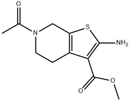 Methyl 6-acetyl-2-amino-4,5,6,7-tetrahydrothieno[2,3-c]pyridine-3-carboxylate 구조식 이미지
