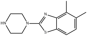 4,5-Dimethyl-2-piperazin-1-yl-1,3-benzothiazole Structure