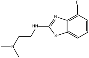 N'-(4-Fluoro-1,3-benzothiazol-2-yl)-N,N-dimethylethane-1,2-diamine 구조식 이미지