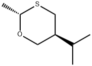 1,3-Oxathiane,2-methyl-5-(1-methylethyl)-,trans-(9CI) Structure