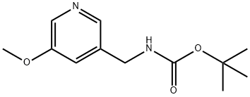tert-부틸(5-메톡시피리딘-3-일)메틸카바메이트 구조식 이미지