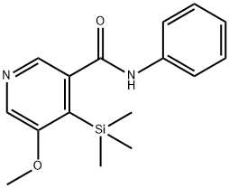 5-메톡시-N-페닐-4-(트리메틸실릴)니코틴아미드 구조식 이미지