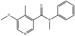 5-METHOXY-N,4-DIMETHYL-N-PHENYLNICOTINAMIDE Structure