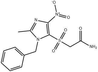 2-((2-Methyl-4-nitro-1-(phenylmethyl)-1H-imidazol-5-yl)sulfonyl)acetam ide Structure