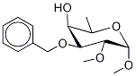 Methyl 6-Deoxy-2-O-methyl-3-O-benzyl-α-D-galactopyranoside Structure