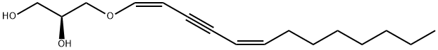 (2S,5Z,9Z)-4-Oxa-5,9-heptadecadien-7-yne-1,2-diol Structure