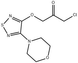 4-MORPHOLIN-4-YL-1,2,5-THIADIAZOL-3-YL CHLOROACETATE Structure