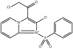 3-(Chloroacetyl)-1-(phenylsulfonyl)imidazo[1,2-a]pyridin-1-ium-2-olate 구조식 이미지