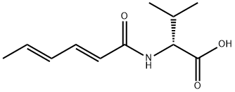 D-Valine,  N-(1-oxo-2,4-hexadienyl)-,  (E,E)-  (9CI) Structure