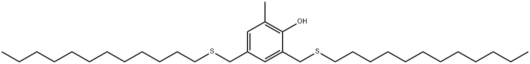 2,4- 비스 (도데실티오메틸) -6- 메틸 - 페놀을 구조식 이미지