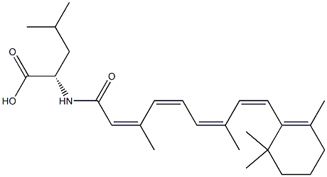 N-(ALL-TRANS-RETINOYL)-DL-LEUCINE Structure