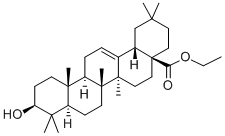 Ethyl (3beta)-3-hydroxyolean-12-en-28-oate 구조식 이미지