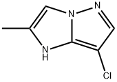 1H-이미다조[1,2-b]피라졸,7-클로로-2-메틸- 구조식 이미지