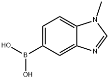 (1-메틸-1H-벤즈이미다졸-5-일)보론산 구조식 이미지