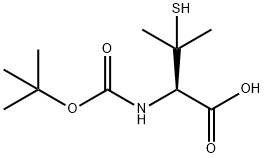 N-tert-Butoxycarbonyl-3-mercapto-L-valine 구조식 이미지