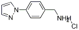 (4-(1H-Pyrazol-1-yl)phenyl)MethanaMine hydrochloride Structure