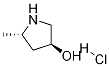 3-피롤리디놀,5-메틸-,염산염,(3S,5S)- 구조식 이미지