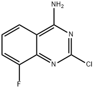 2-Chloro-4-aMino-8-fluoroquinazoline Structure