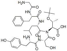 tyrosyl-seryl(O-tert-butyl)-glycyl-phenylalanyl-leucyl-threonine Structure