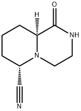 2H-Pyrido[1,2-a]pyrazine-6-carbonitrile,hexahydro-1-oxo-,cis-(9CI) 구조식 이미지