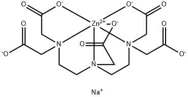 trisodium [N,N-bis[2-[bis(carboxylatomethyl)amino]ethyl]glycinato(5-)]zincate(3-) Structure