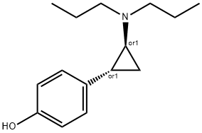 Phenol, 4-(2-(dipropylamino)cyclopropyl)-, trans-(+-)- Structure