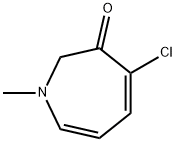 3H-Azepin-3-one,  4-chloro-1,2-dihydro-1-methyl- Structure