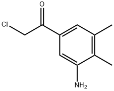 Ethanone, 1-(3-amino-4,5-dimethylphenyl)-2-chloro- (9CI) Structure