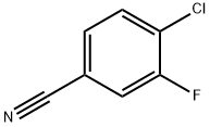 4-Chloro-3-fluorobenzonitrile 구조식 이미지