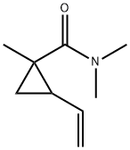 Cyclopropanecarboxamide, 2-ethenyl-N,N,1-trimethyl- (9CI) Structure