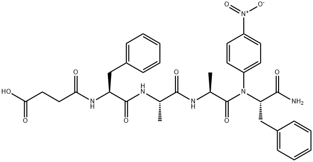 SUC-PHE-ALA-ALA-PHE-PNA 구조식 이미지