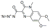 3,4-Dihydro-6,7-dimethoxy-4-methyl-3-oxo-2-quinoxalinecarboxylic acid azide Structure