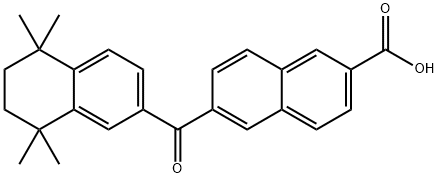 6-[(1,2,3,4-Tetrahydro-1,1,4,4-tetramethylnaphthalene)-6-ylcarbonyl]-2-naphthalenecarboxylic acid Structure