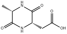 2-Piperazineaceticacid,5-methyl-3,6-dioxo-,(2S,5S)-(9CI) 구조식 이미지