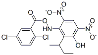 3-amino-2,5-dichloro-benzoic acid, 2-butan-2-yl-4,6-dinitro-phenol 구조식 이미지