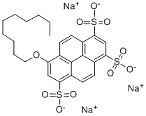 8-DECYLOXYPYRENE-1,3,6-TRISULFONIC ACID TRISODIUM SALT Structure