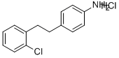 BENZENAMINE, 4-[2-(2-CHLOROPHENYL)ETHYL]-HYDROCHLORIDE (1:1) 구조식 이미지