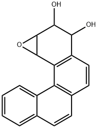 1,2-epoxy-3,4-dihydroxy-1,2,3,4-tetrahydrobenzo(c)phenanthrene Structure