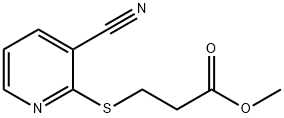 2-(2-카보메톡시에틸티오)-3-시아노피리딘 구조식 이미지