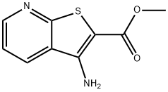 메틸3-AMINOTHIENO[2,3-B]피리딘-2-CARBOXYLATE 구조식 이미지